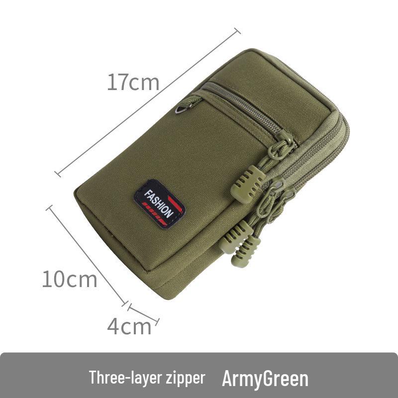 Riñonera Oxford Impermeable 2021 - Soporte para Teléfono en Cinturón para Hombre de 6.5" con Mosquetón para Correr al Aire Libre