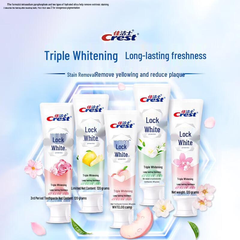 Crest Dual-Color Lock White Toothpaste