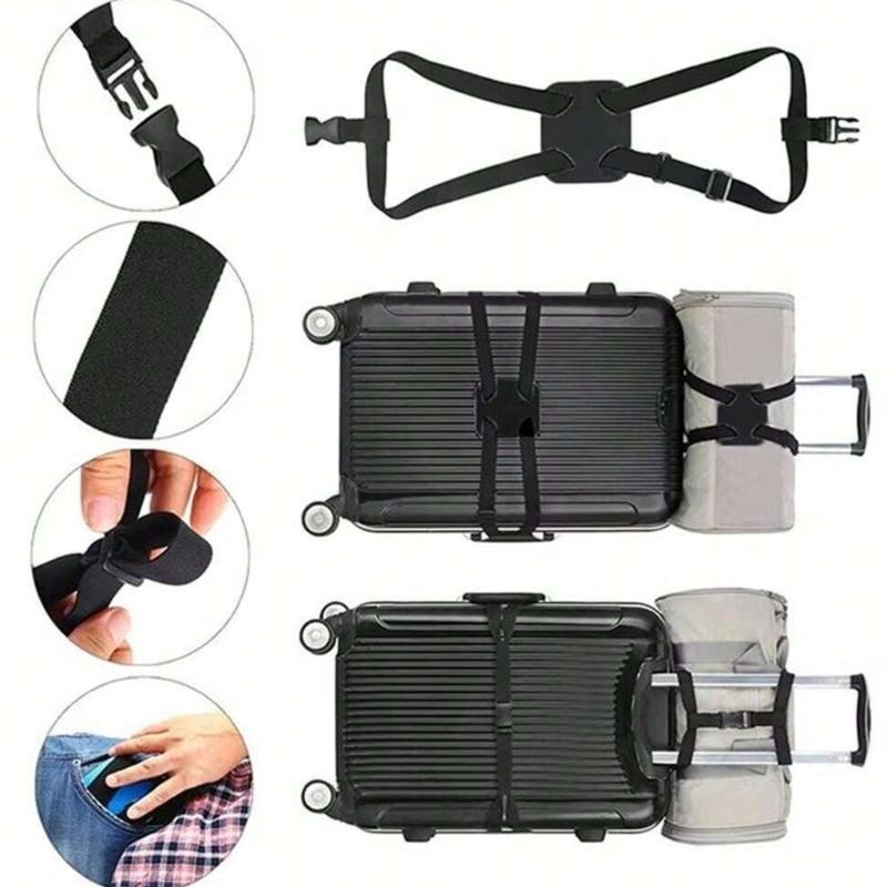Multi Color Polyester Suitcase Fasteners Adjustable Buckles Tie Down Strap For Luggage Organization During Travel