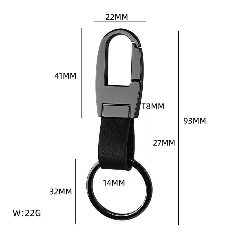Creative leather waist buckle metal keychain fashionable and simple men s waist buckle car keychian small gift