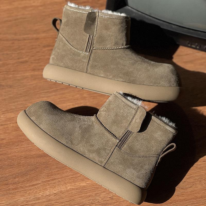 Birkenstock kleine kurze Stiefel Schneestiefel neue Winter Samt verdickt dicke Sohle rutschfest warm kurze Stiefel