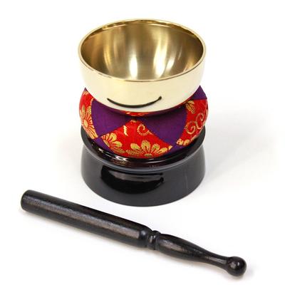 4-Piece Orin Set [Great Value Rin] Modern Buddhist Altar Bell, 2.3 Inches, Made In Japan, Memorial Service for Pets, Buddhist Altar Accessories