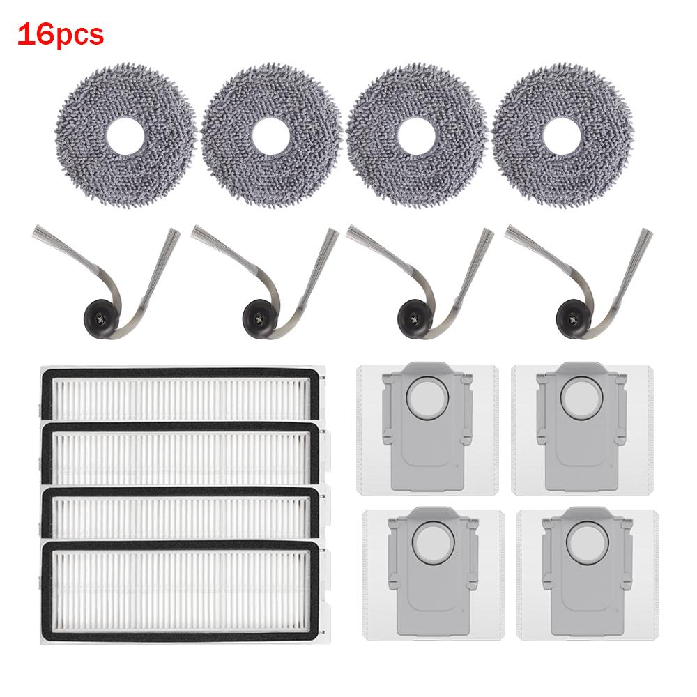 Für Roborock Qrevo Curv/S1V/Curv S1X/Curv 1A1/1XC/C Pro/C/CurvC/P11 PRO Staubsauger Hauptseitenbürste Filter Mopptuch Staubbeutel Ersatzteile