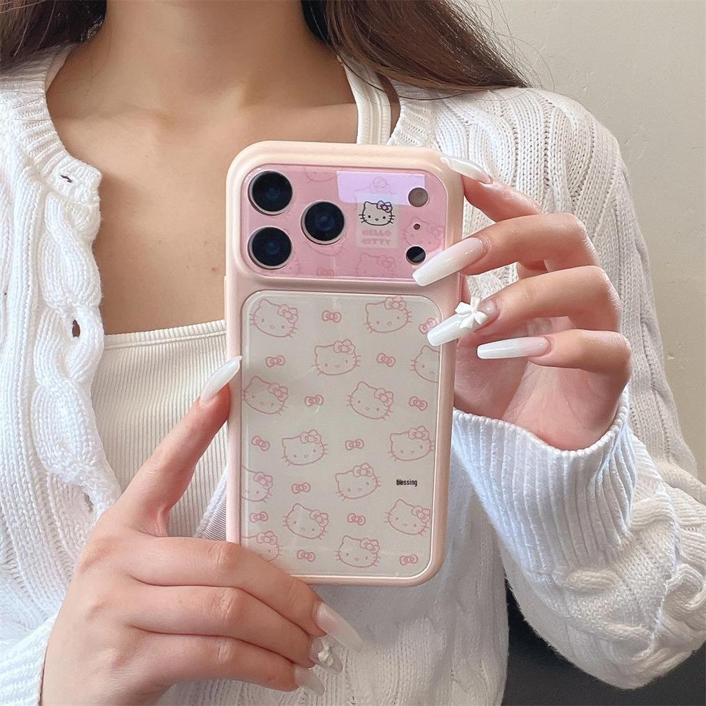 Large Cartoon KT Cat iPhone 15/17/16 PROMAX Drop-proof Case