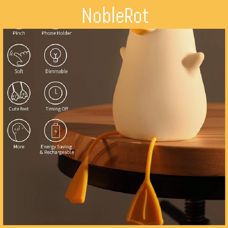 Charmante LED-Möwen-Nachtlampe Touch-Steuerung Cartoon-Stil Für Einzigartige Geschenke