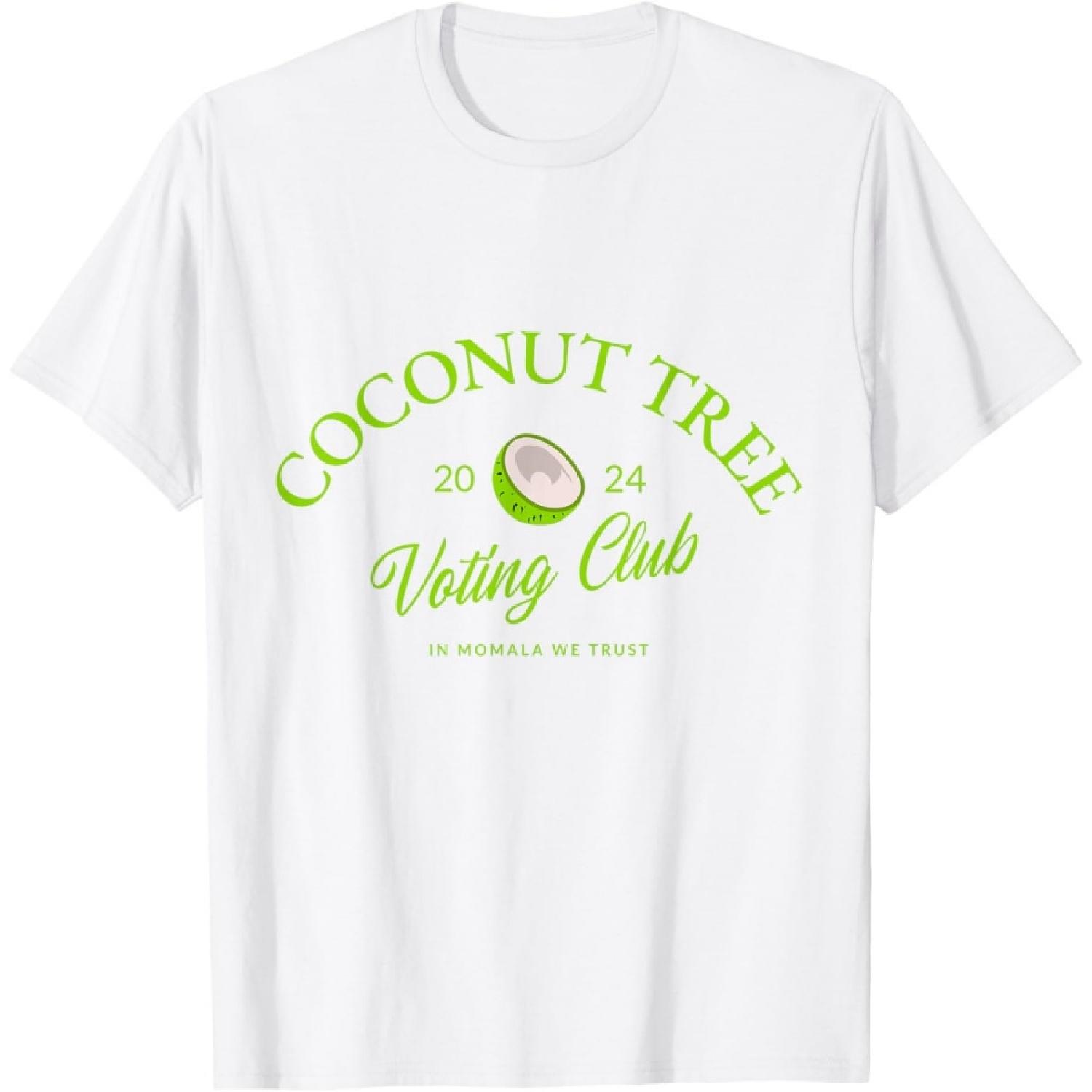 Клуб Голосования Кокосовая Пальма Камала Харрис Демократ Брат Зеленая Футболка S