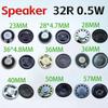 2PCS 0.5W  32R Speaker  32 Ohm Loud Speaker Diameter  23mm 28mm  36mm 40mm 50mm 57mm Loudspeaker
