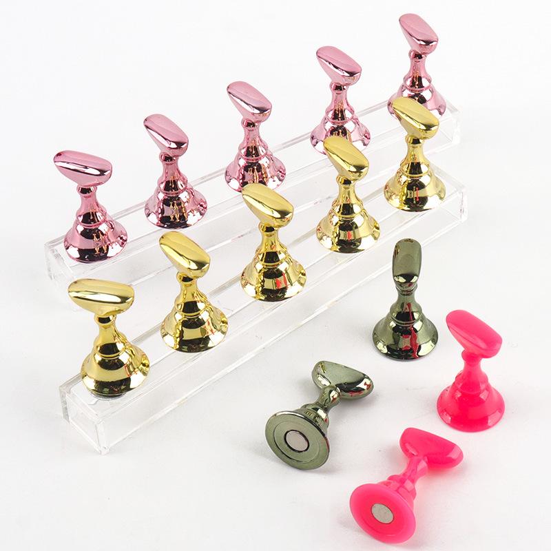 Schachbrett Nagelkunst Übungsständer mit Acrylbasis