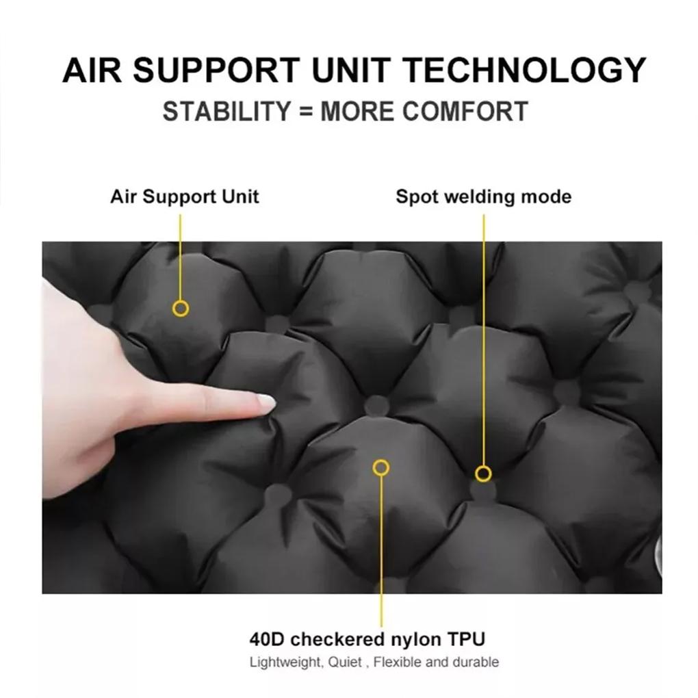 Inflatable Seat Cushion Lightweight Travel Hiking Outdoor Water Air Sitting Pad Anti Bedsore Office Chair Pad Camping Mattress