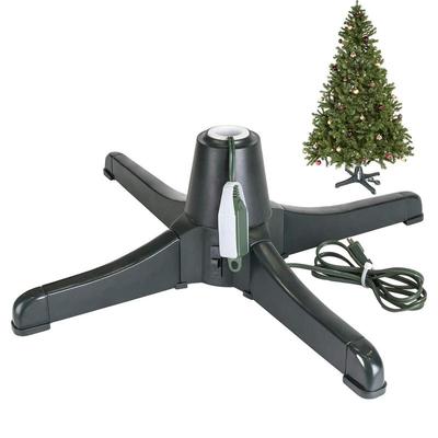 Rotating Christmas Tree Stand Artificial Christmas Tree Metal Ornament Holder Heavy Duty Stable Turntable Stand For Xmas Tree