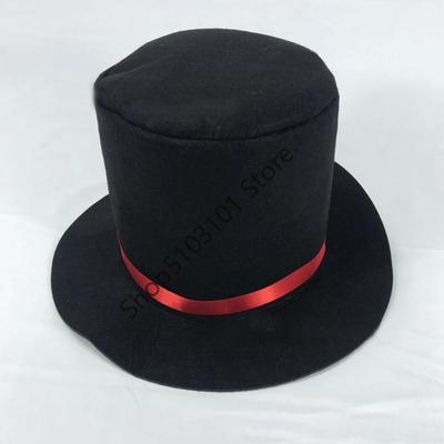 X6HE Svart Hög Hatt Trollkarlens Utförande Hatt Hatt Bowler Hög Hatt