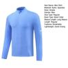 Men Running Shirt Quarter Zipper Athletic Shirt Quick Drying Long Sleeve Pullover Shirt