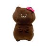 Obungu and Friends Chocolate Color Plush Mascot Perfect for Fan Activities 19cm - - Approx. (Cat)