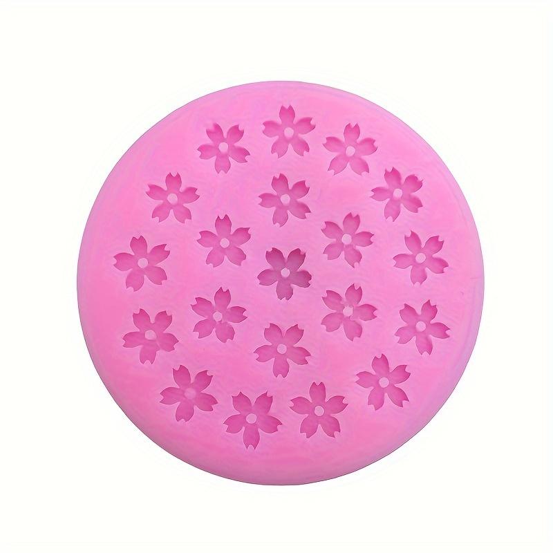 Mini Sakura Flower Fondant Mold (20 Cavities), Food-Grade Silicone Mold for Chocolate & Cake Decoration