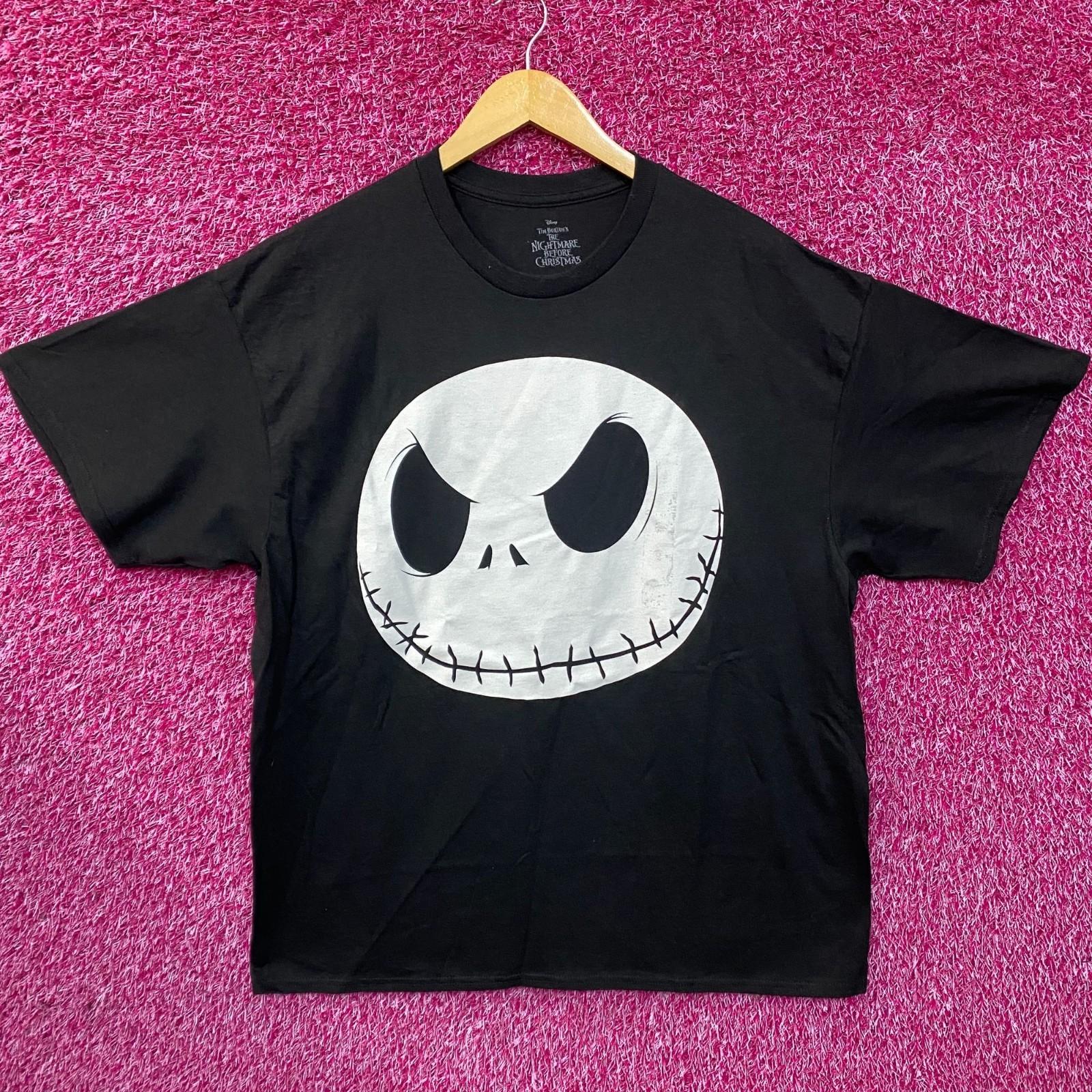 Tim Burton The Nightmare Before Christmas Jack Skellington Face T-Shirt XL XL