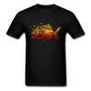 Fire Piranha Fish Tshirt Hokkaid Tuna Men White Black T Shirt 2018 New Arrival Men's Fashion Tee Shirts For Men Cotton