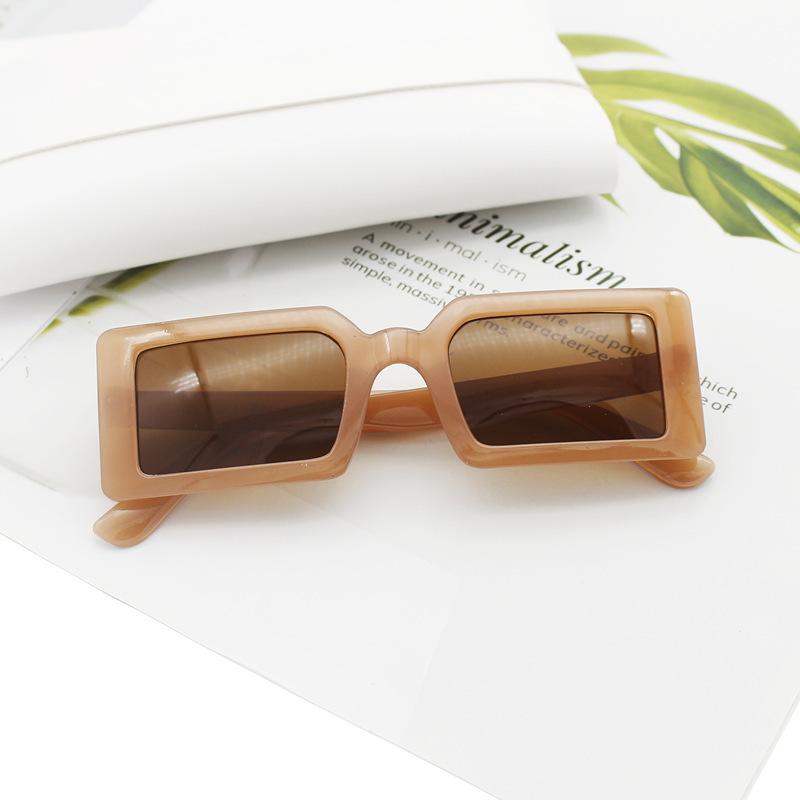 Square Sunglasses Women'S Small Frame Sunglasses Trendy Catwalk Sunglasses Street Shooting Retro