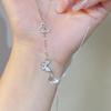 Female Light Luxury Niche Three Butterfly Tassel Necklace