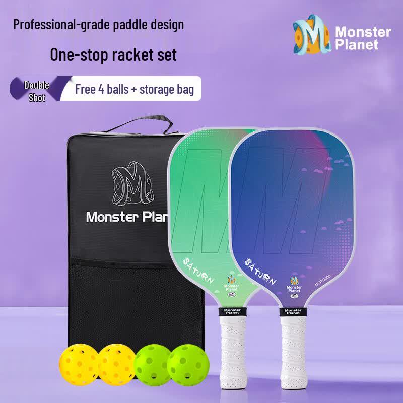 Monsterplanet Saturn Series Pickleball Double Racket Set 07