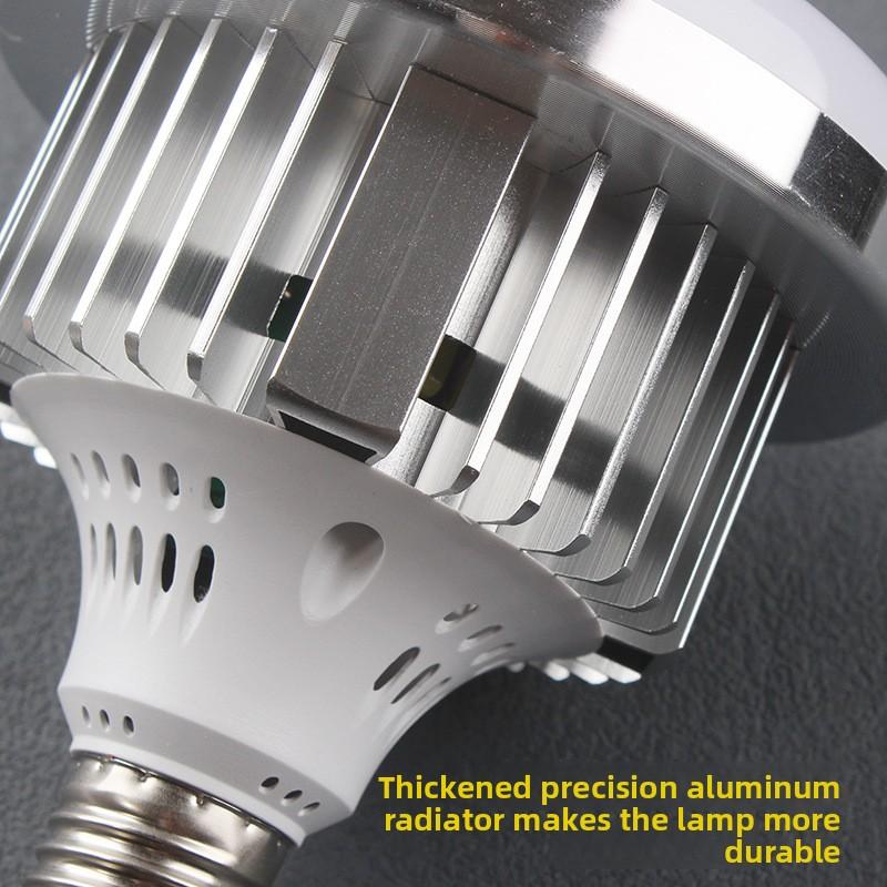 High-Power LED Mushroom Lamp for Warehouse Lighting Manual Switch Control 6500K Color Temperature Aluminum+PC Construction E27