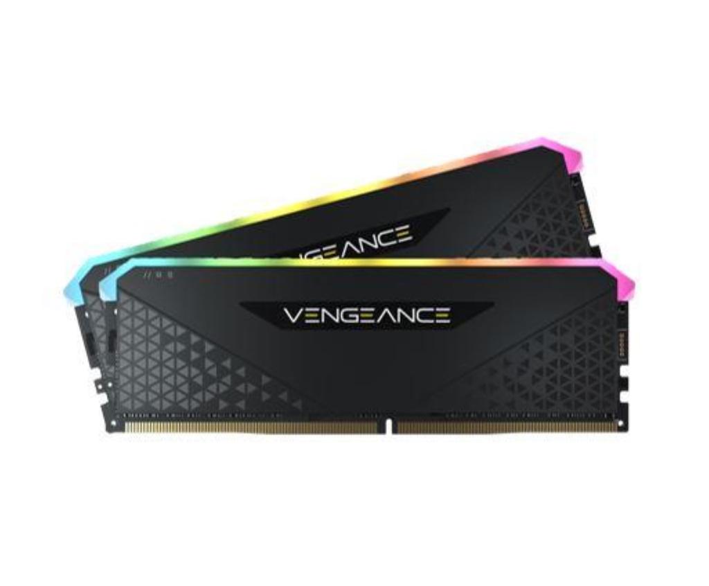 CORSAIR 3200MHz CL16 Desktop PC Memory with VENGEANCE RGB RT 64GB X CMN64GX4M2Z3200C16 New Model Optimized for DDR4-64GB [2 32GB] (2021 AMD)