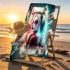 Superhero Print Beach Towel Design, Soft, Lightweight. for Home Bathroom, Spa, Pool, Yoga, Surfing, Camping, Gift for Family, Friend
