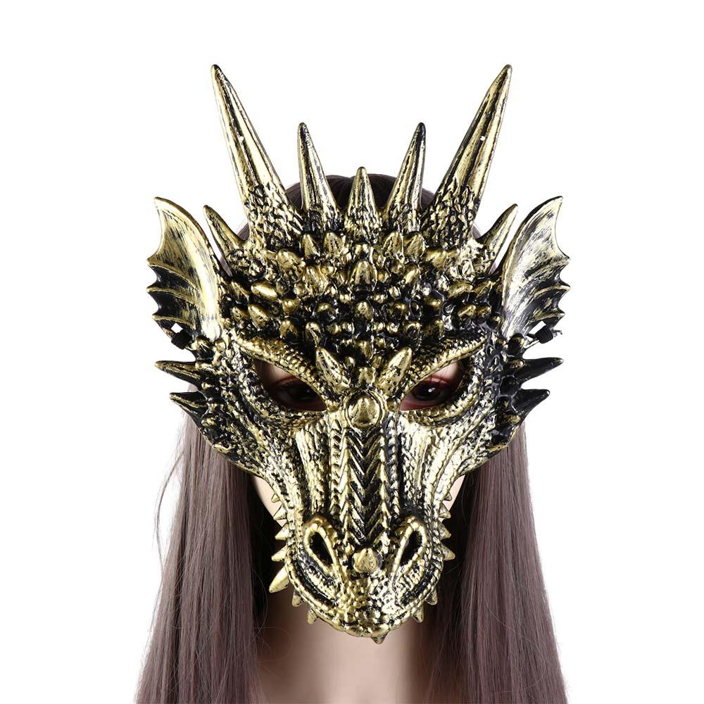 Carnival Halloween Festival New Year Decoration Dragon Mask Cosplay Prop Anime Mask Masquerade