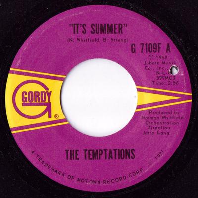 7-inch Plaat TEMPTATIONS - It's Summer / I'm The Exception To  G7109F Gordy 1971 US Soul/Funk Gebruikt