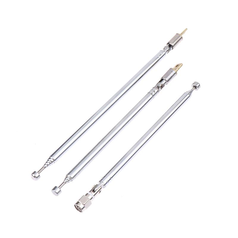48/64cm 6 Section Metal Full-Channel Am Fm Radio Telescopic Antenna 360 Degree Rotating Antenna Aeial