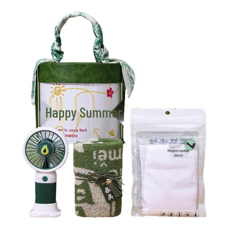 AQ Goddess Summer Cool Gift Set LYT45 Mug + Fan + Towel + Ice Sleeve + Spoon