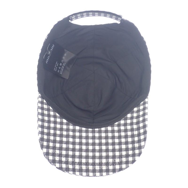 MIUMIU 5HC179 2B4L F0967 cap black silk Women