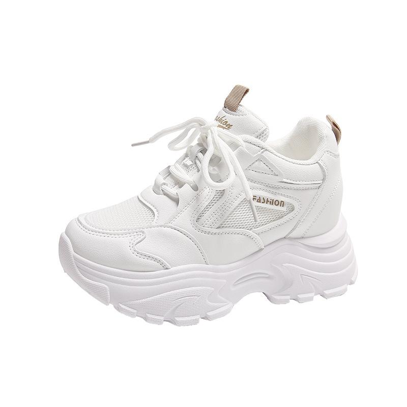 22 Years of Inner Height Increase, New Autumn Platform Dad Shoes, Mesh Sneakers