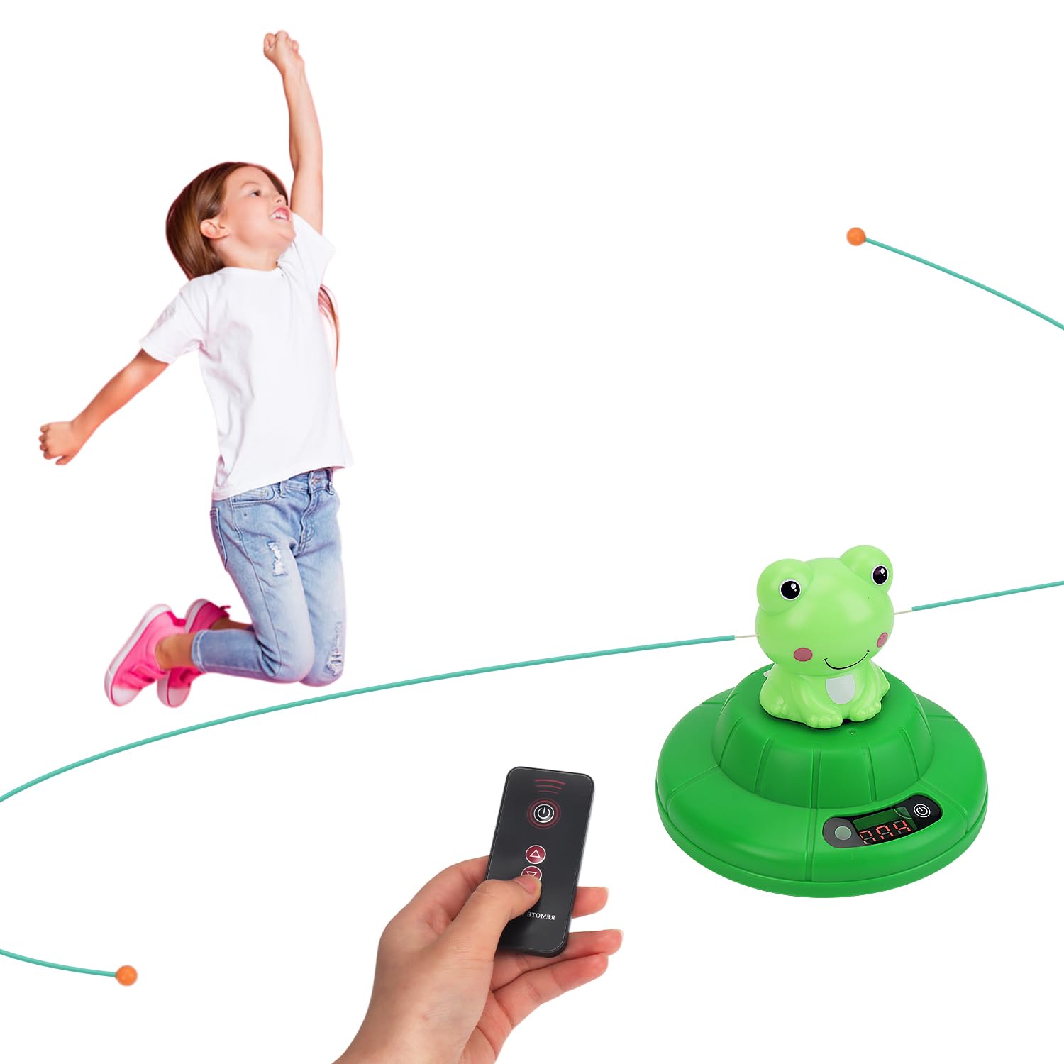 Умная скакалка Absdefen, Электрическая скакалка, Автоматическая игрушка-скакалка, Легко прыгать, Тренажер, Бесшумный дизайн,