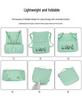 Casual Embroidered Folding Gym Backpack - Large Capacity, Wet/Dry Compartments, Ideal for Short Trips and Sports.