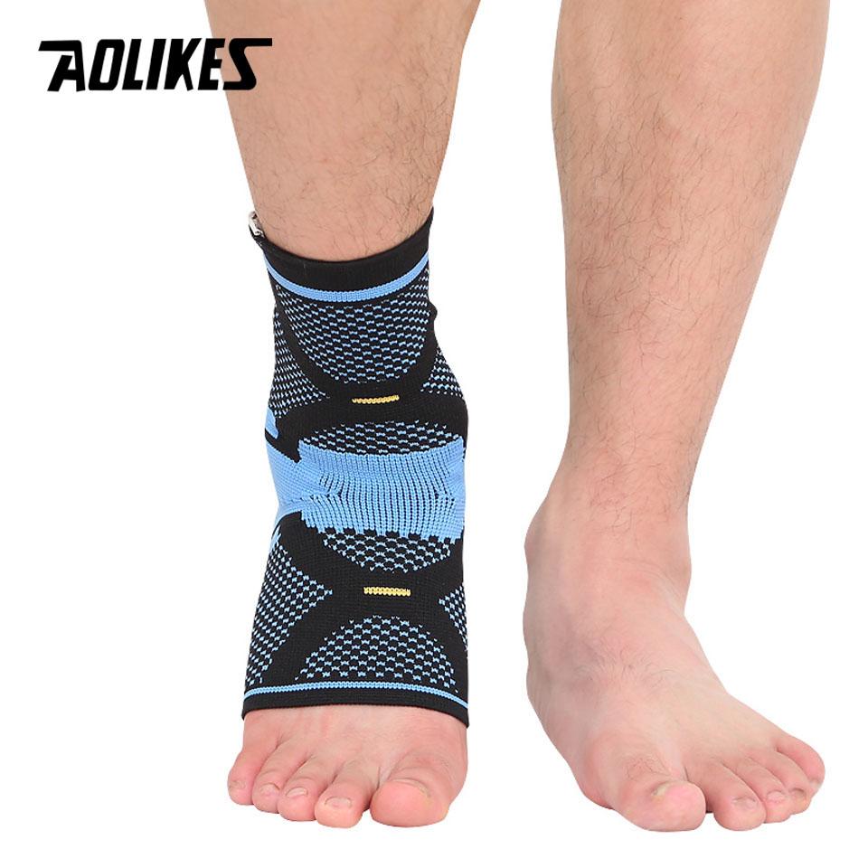 Aolikes 1Pcs Elastic Ankle Support Brace for Basketball Football Badminton Anti Sprain Protection Sports Guard
