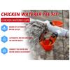 10/20/30pcs Chicken Water Dispenser Leak Proof Automatic Drinking Water Feeding Bowl for Chickens Quails Birds Breeding Supplies