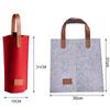 Solid Color Wine Bag Single Double Wine Carrier Bag Simple Felt Bag