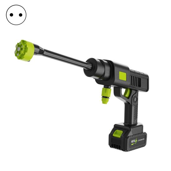 Battery-Operated Pressure Washer with 6-in-1 Nozzle Power Display Cordless Electric Cleaner Portable Versatile Car Washer Tool