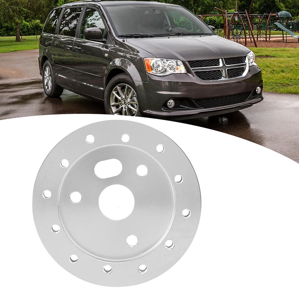 Universal Steering Wheel to Grant 3 Hole 0.5in Hub Spacer Pad for 6 Hole Adapter(Silver)