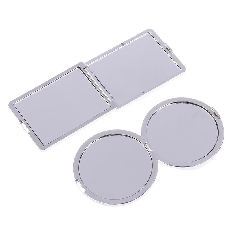 HUA Double-Sided Small Mirror For Women Portable Folding Hand-Held Can Stand Mini Makeup High-definition Mirror Cosmetic Tool