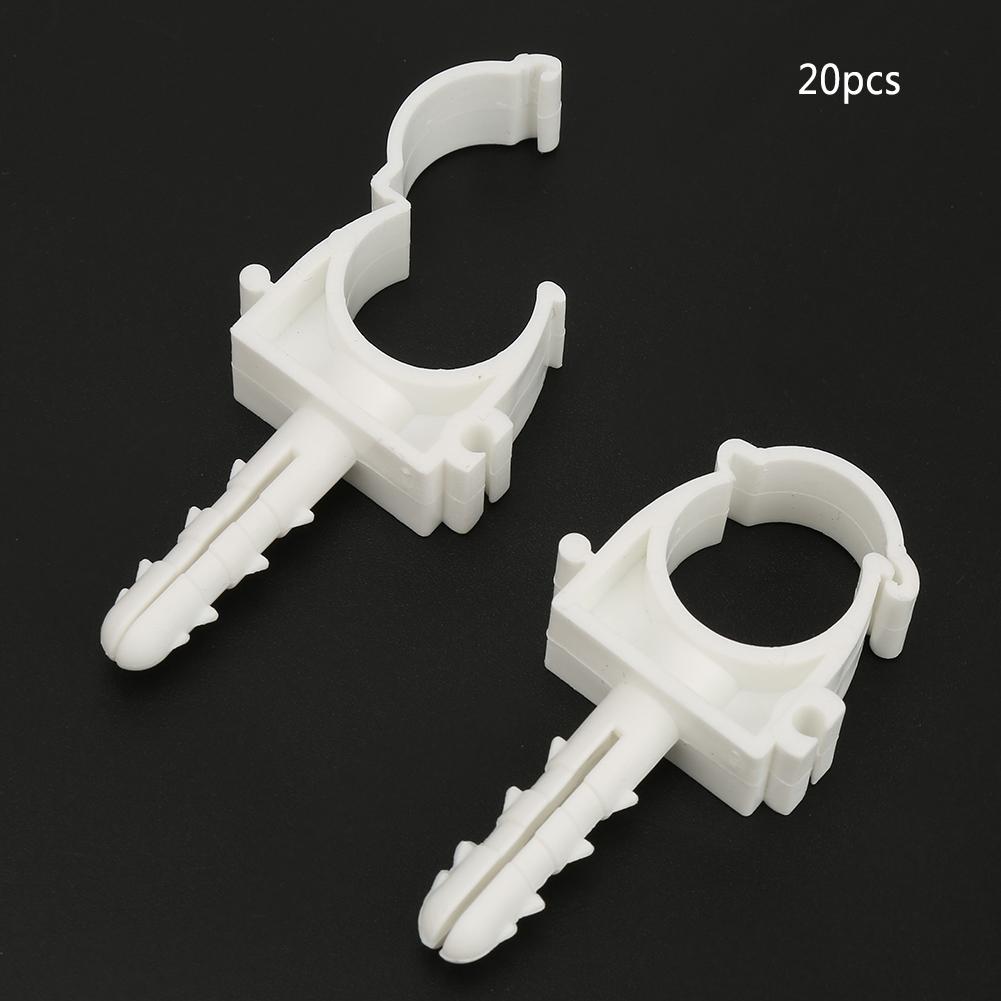 U Shaped Pipe Tube Clamp Water Pipe Fixed Clips Support Holder with Screws (25mm)