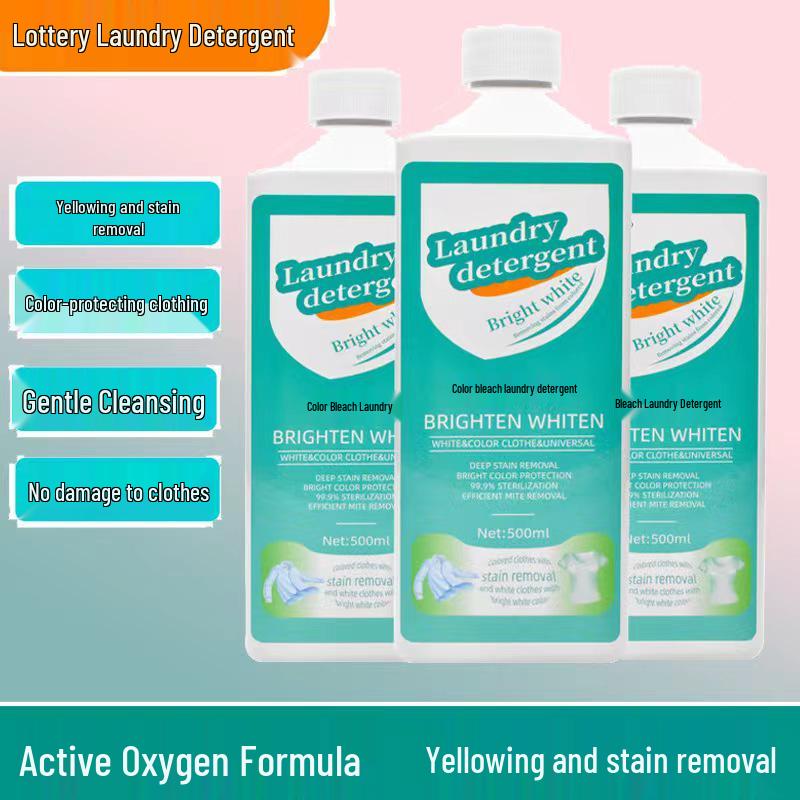 Wieloskuteczny Skoncentrowany Płyn do Prania z Wybielaczem na Bazie Aktywnego Tlenu do Wybielania, Usuwania Plam i Rozjaśniania