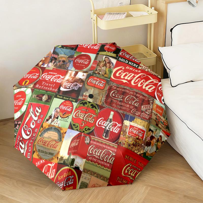 Christmas Gift Halloween Theme Bear Truck Coca Cola umbrella is suitable for all seasons, including home travel and outdoor activities Y17