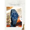 POEDAGAR Elegant Woman Clock Date Week Waterproof Casual Ladies Wristwatch Quartz Stainless Steel Fashion Watches