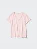 Uniqlo W S Supima CoTTon V Neck S S T ShirT