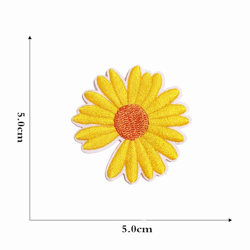 Cartoon Daisy Stickerei Stoff Patch DIY Zubehör Handbuch