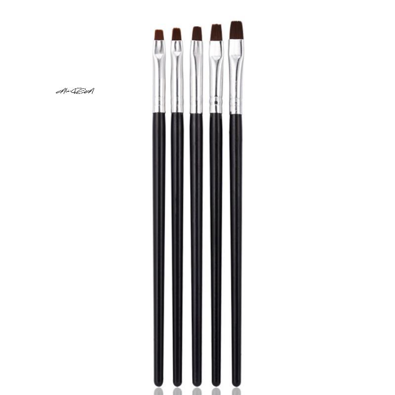 5Pcs Dental Resin Brush Pens Nylon Bristles for Porcelain Teeth Reshaping Dentistry Adhesive Composite Cement DIY Painting Tools