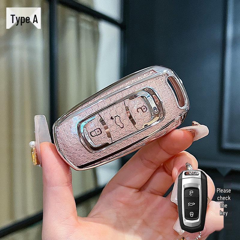 Geely Car Key Case for Binyue, Boyue, Emgrand GL, Binrui, Borui, Xingrui, Xingyue - Girl's Buckle Shell