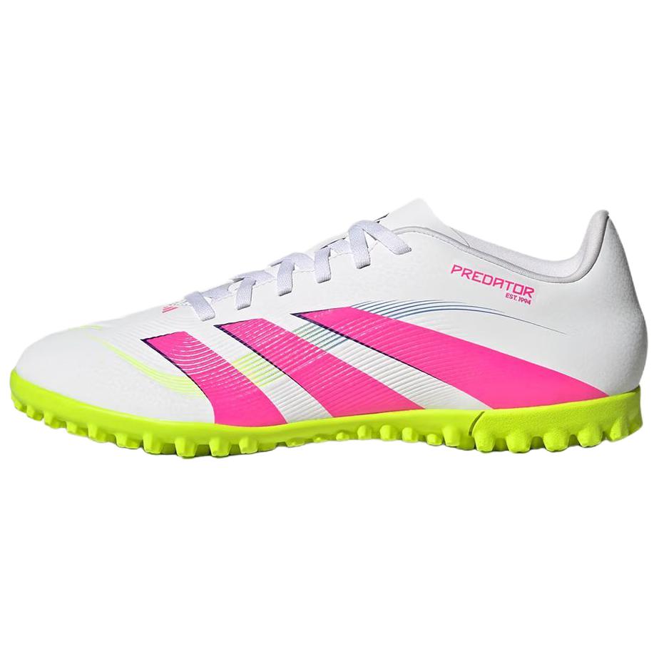 

Adidas Predator CLUB TF Rubber Broken Studs Anti Slip Wear Resistant Soccer Shoes Men s White Pink Sneakers ID3785 42⅔