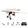 Kit DIY Avião de Papel RC, Módulo Elétrico de Avião com Controle Remoto com Estabilizador Giroscópico, Hélices Duplas, Conjunto de Componentes Lançadores de Aeronaves de Papel para